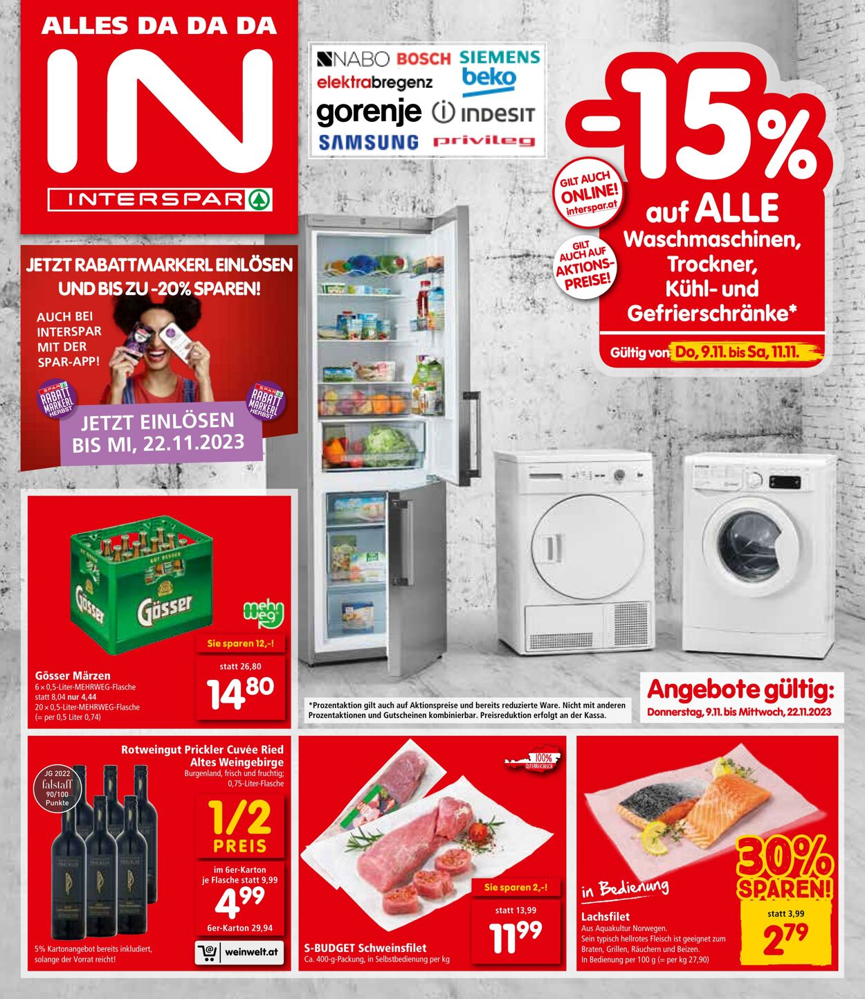 Prospekt Interspar 09.11.2023 - 22.11.2023