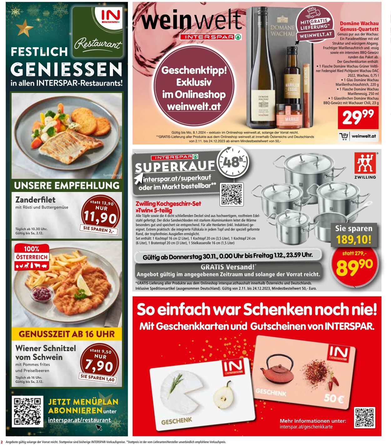 Prospekt Interspar 30.11.2023 - 13.12.2023