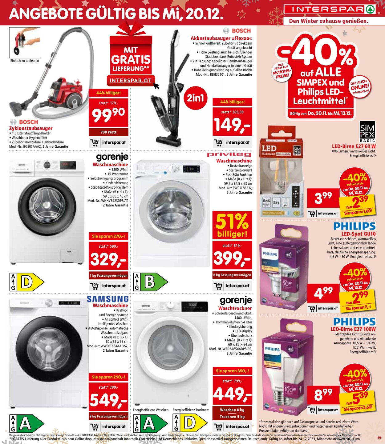 Prospekt Interspar 30.11.2023 - 13.12.2023