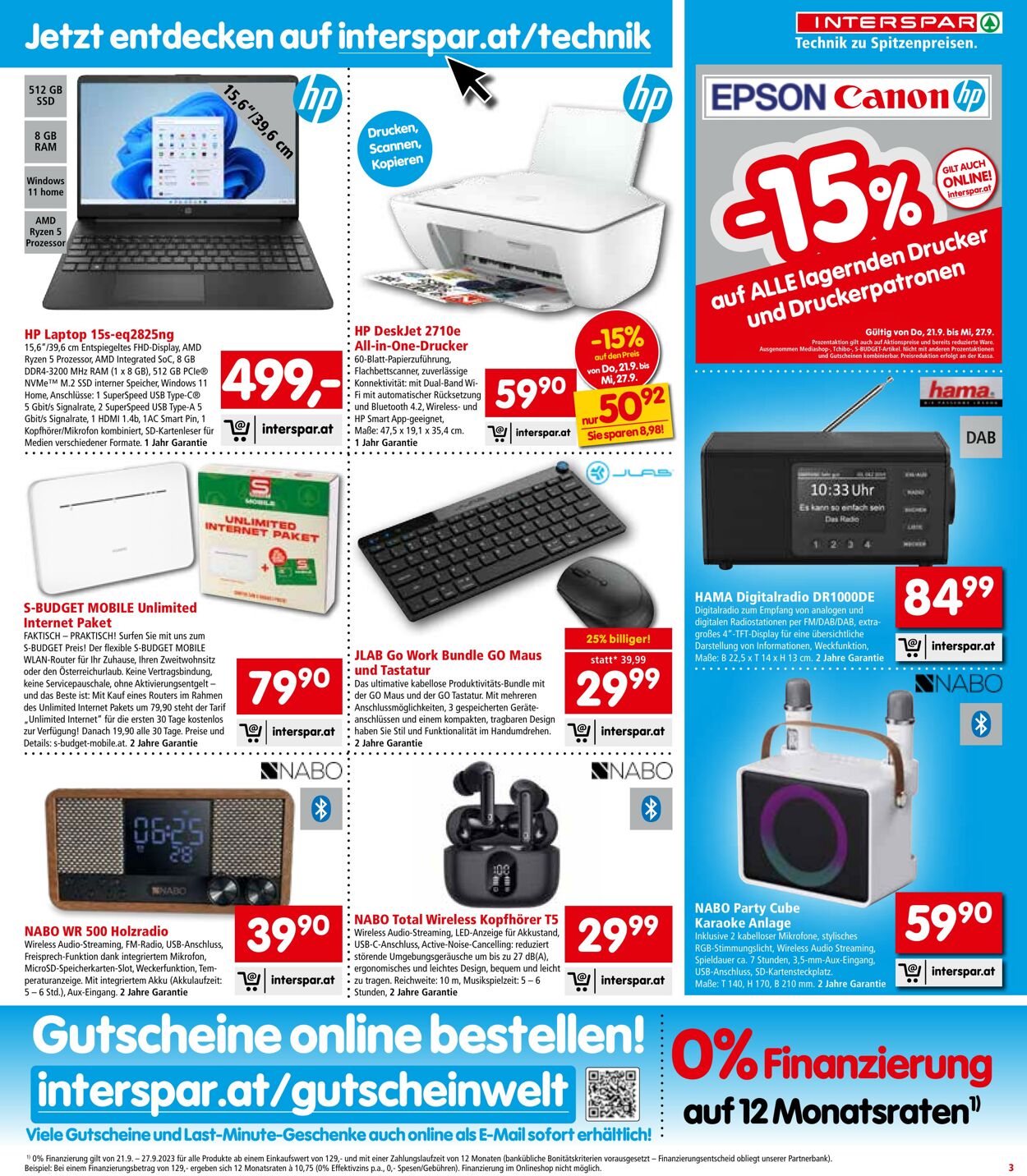 Prospekt Interspar 21.09.2023 - 11.10.2023