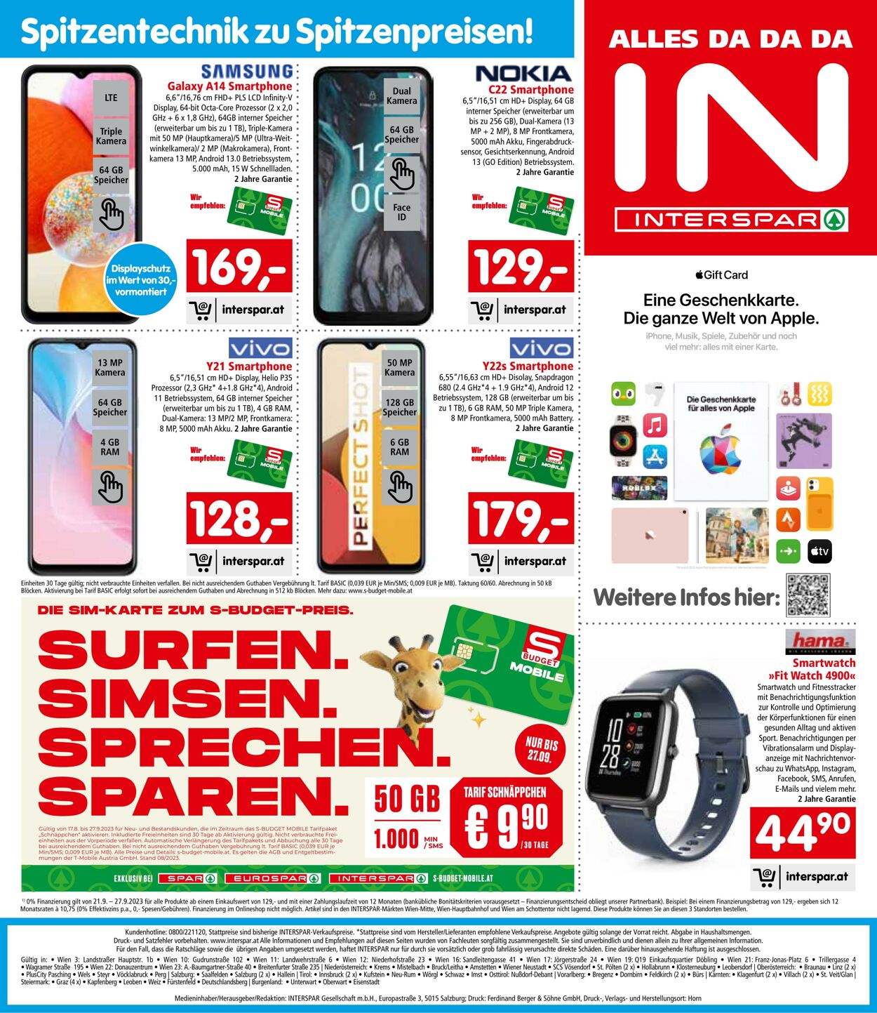 Prospekt Interspar 21.09.2023 - 11.10.2023
