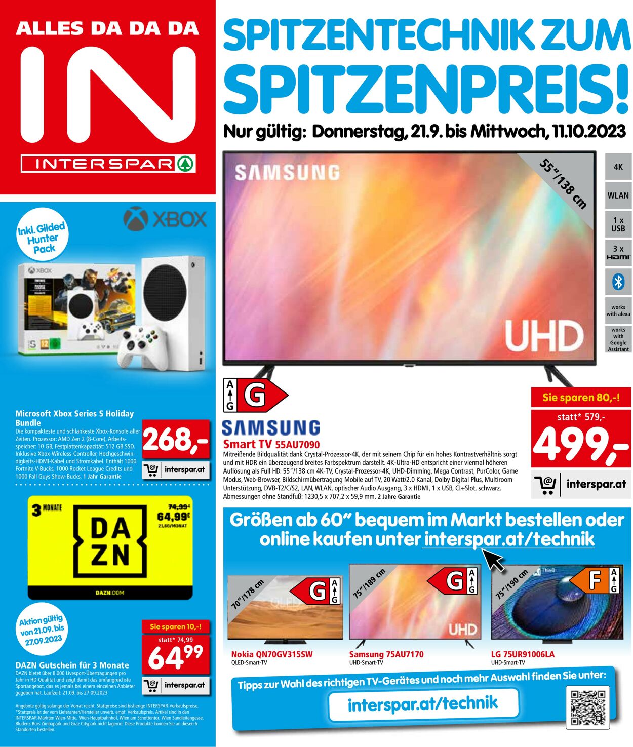 Prospekt Interspar 21.09.2023 - 11.10.2023