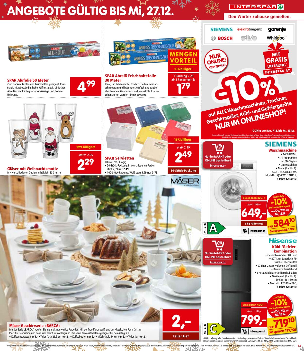 Prospekt Interspar 07.12.2023 - 13.12.2023