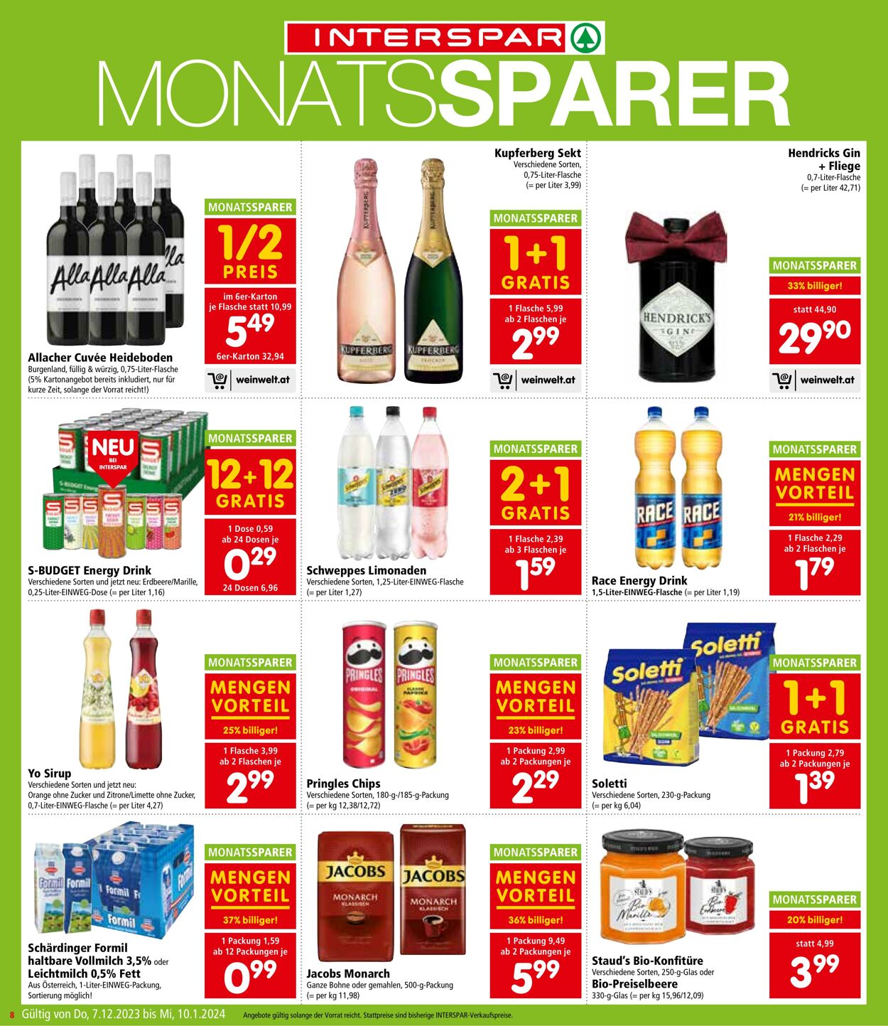 Prospekt Interspar 07.12.2023 - 13.12.2023