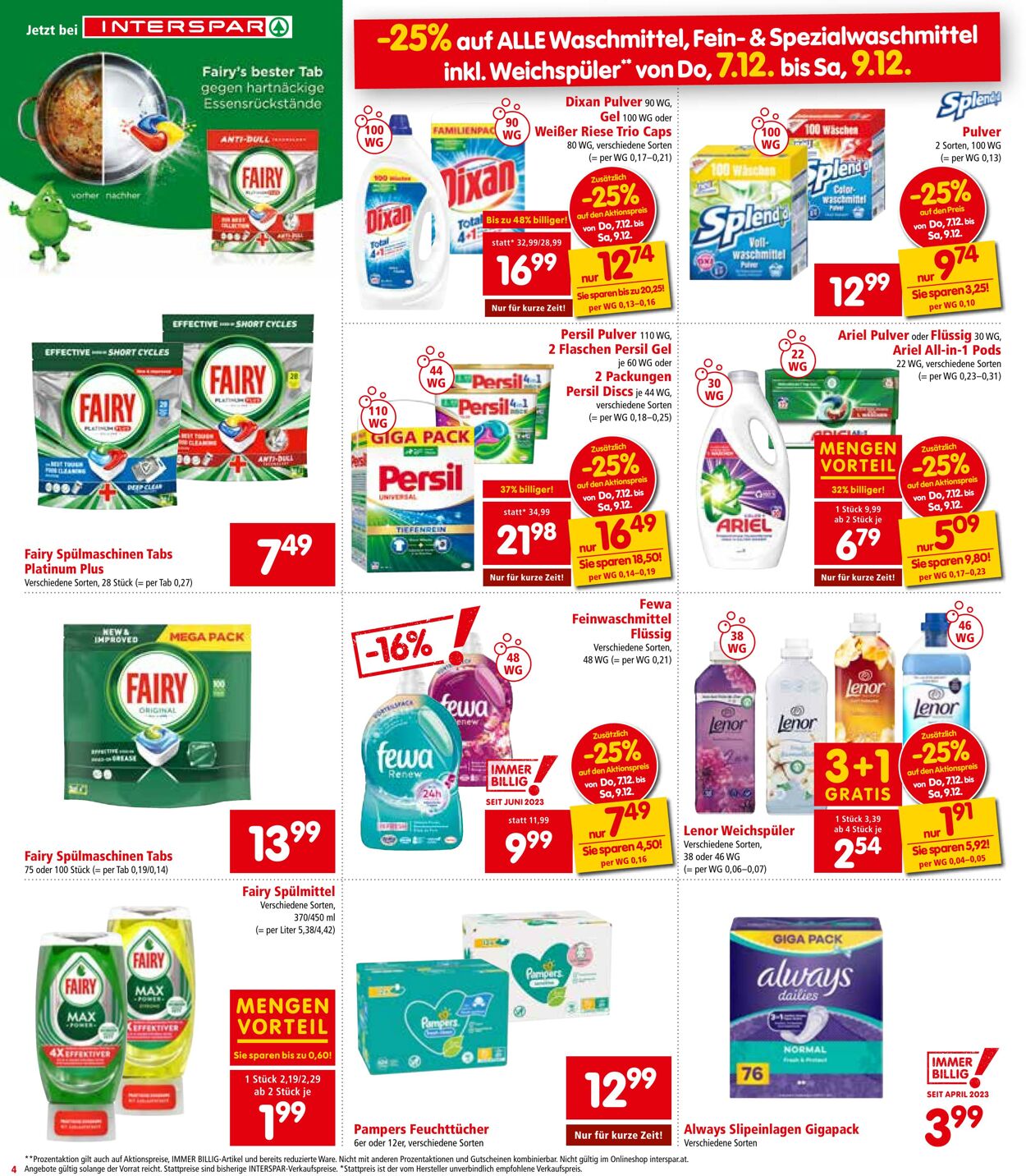 Prospekt Interspar 07.12.2023 - 13.12.2023
