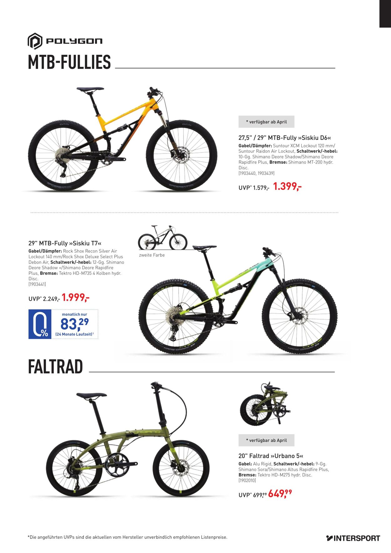 Prospekt Intersport 01.04.2023 - 02.10.2023