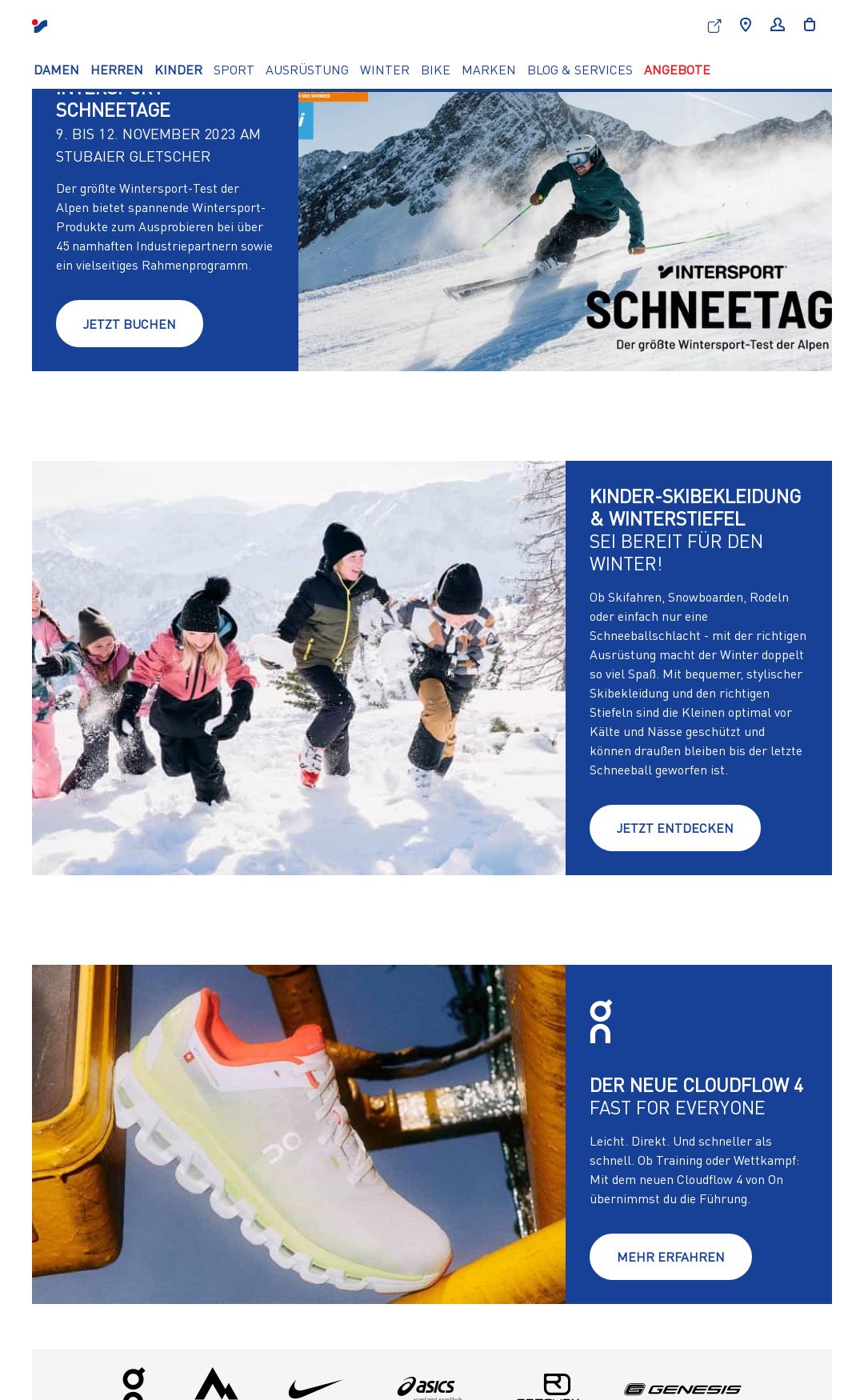Prospekt Intersport 01.11.2023 - 16.11.2023