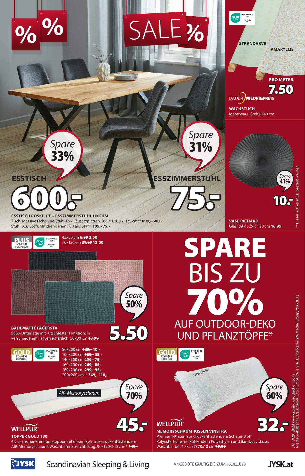Prospekt Jysk 19.07.2023 - 15.08.2023