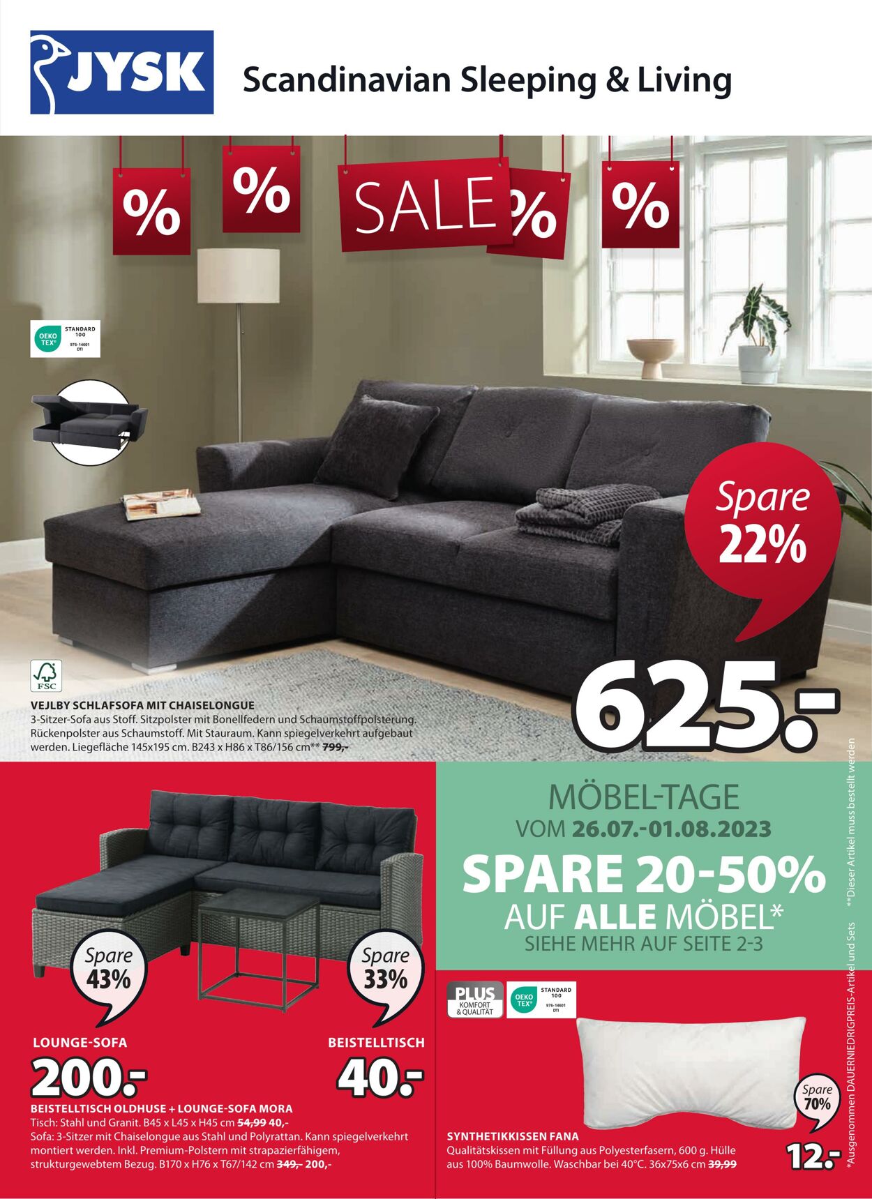 Prospekt Jysk 27.07.2023 - 15.08.2023