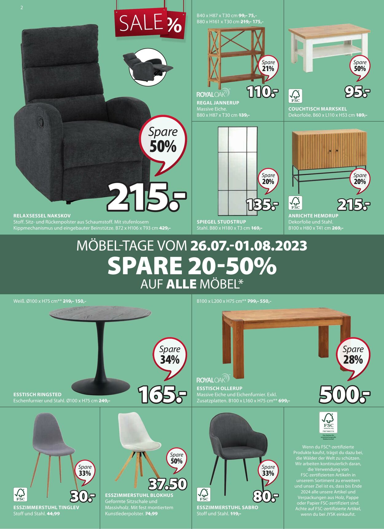 Prospekt Jysk 27.07.2023 - 15.08.2023