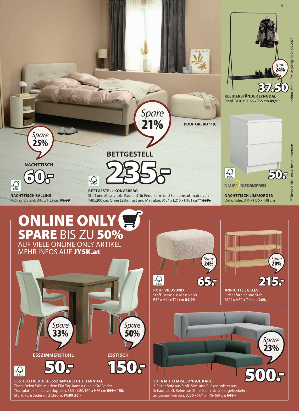 Prospekt Jysk 23.08.2023 - 19.09.2023