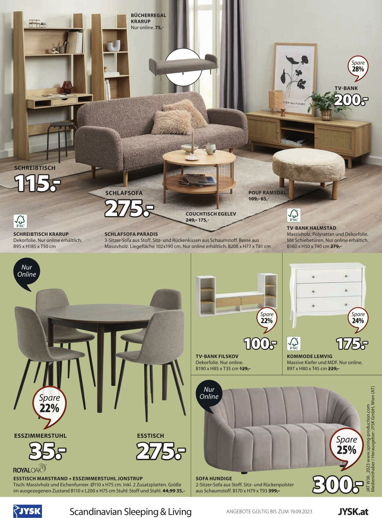 Prospekt Jysk 06.09.2023 - 19.09.2023