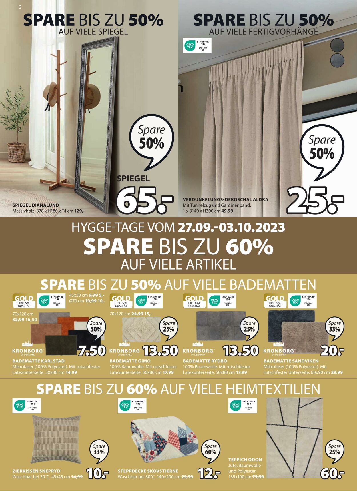 Prospekt Jysk 27.09.2023 - 22.10.2023