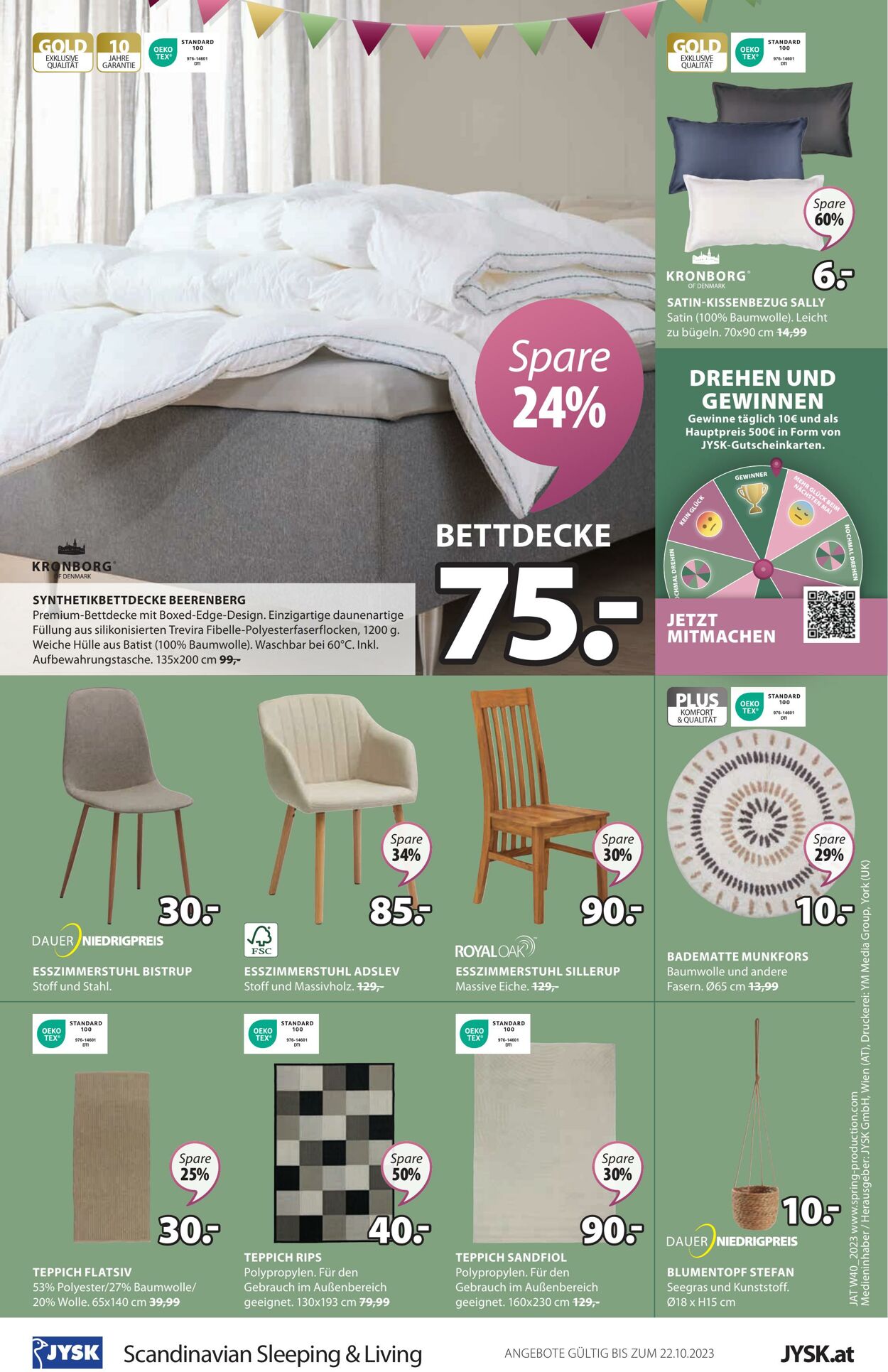 Prospekt Jysk 04.10.2023 - 22.10.2023