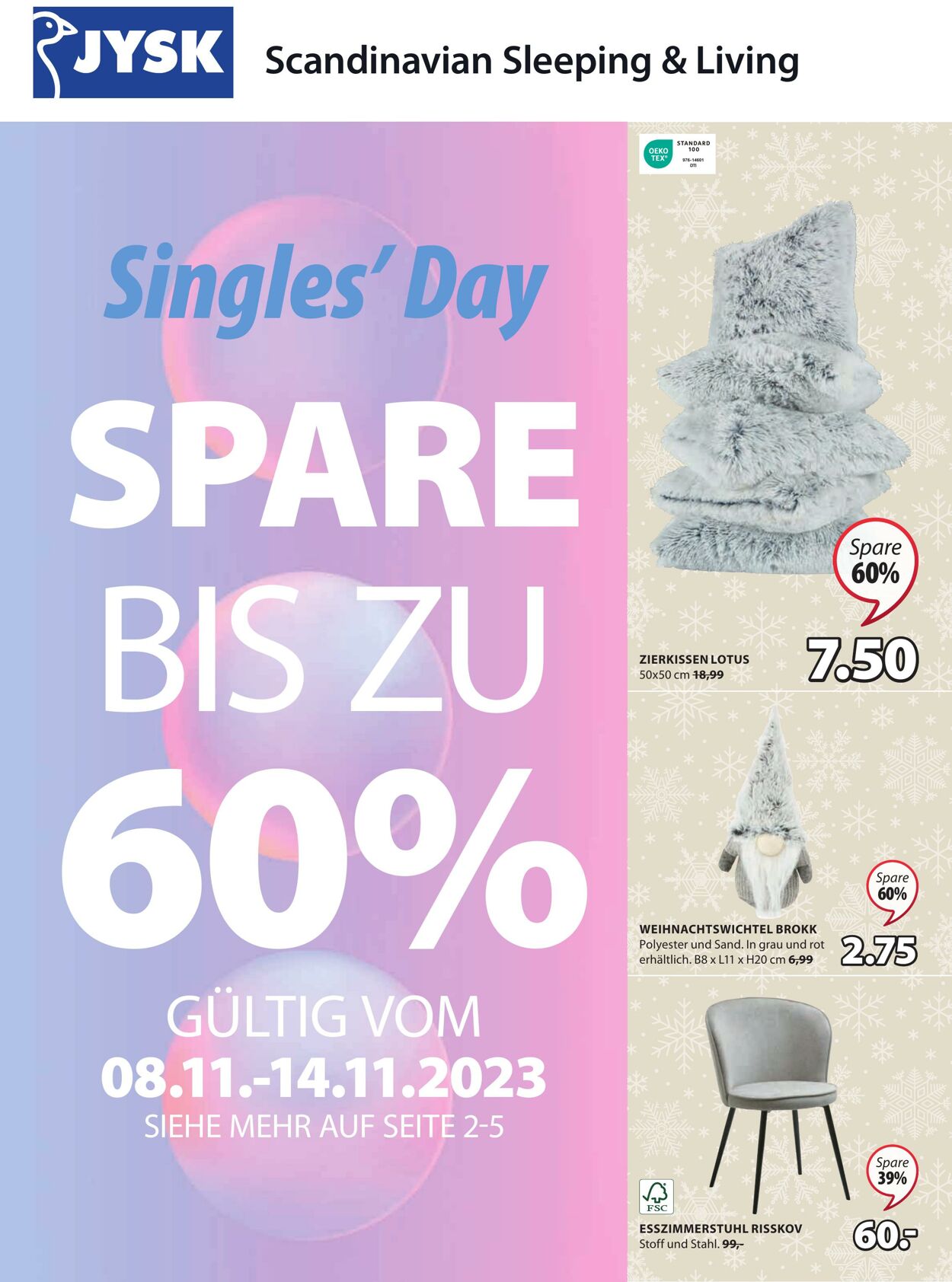 Prospekt Jysk 08.11.2023 - 14.11.2023