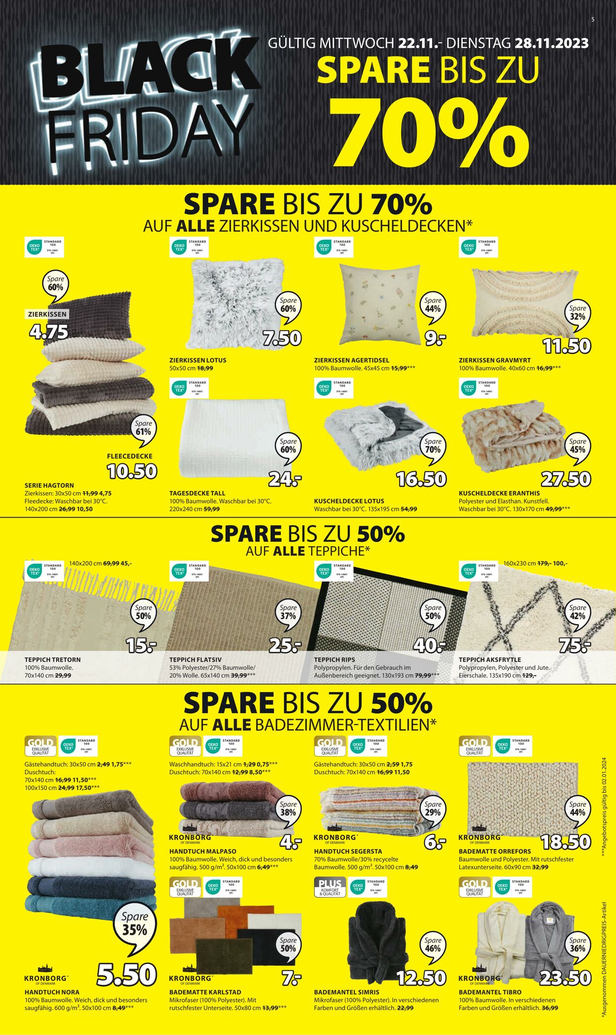 Prospekt Jysk 22.11.2023 - 28.11.2023