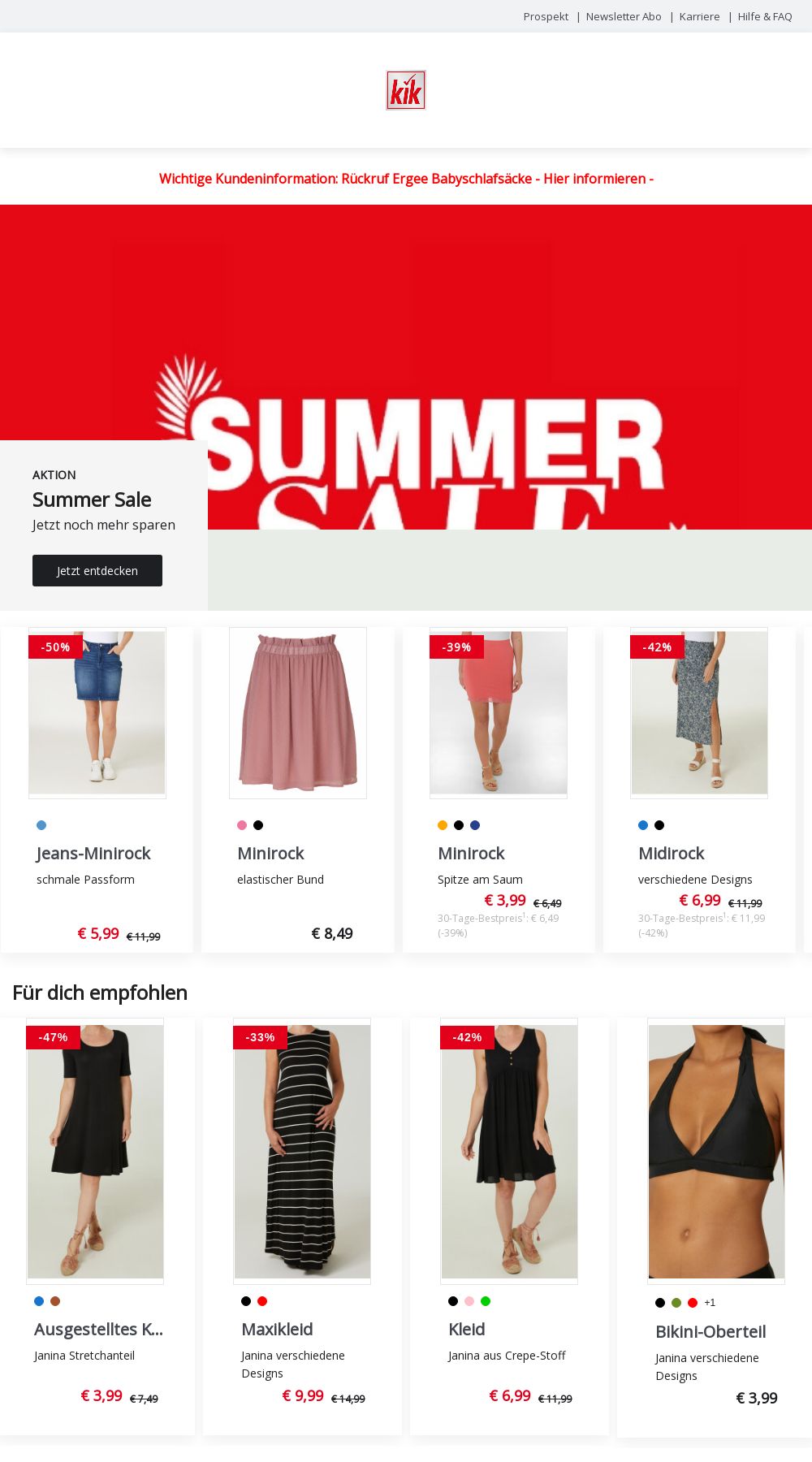 Prospekt KIK 21.08.2023 - 27.08.2023