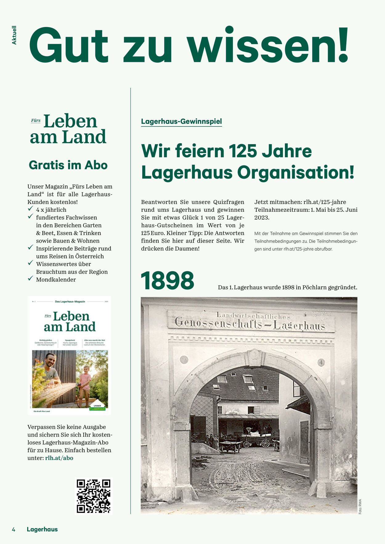 Prospekt Lagerhaus 01.05.2023 - 31.08.2023