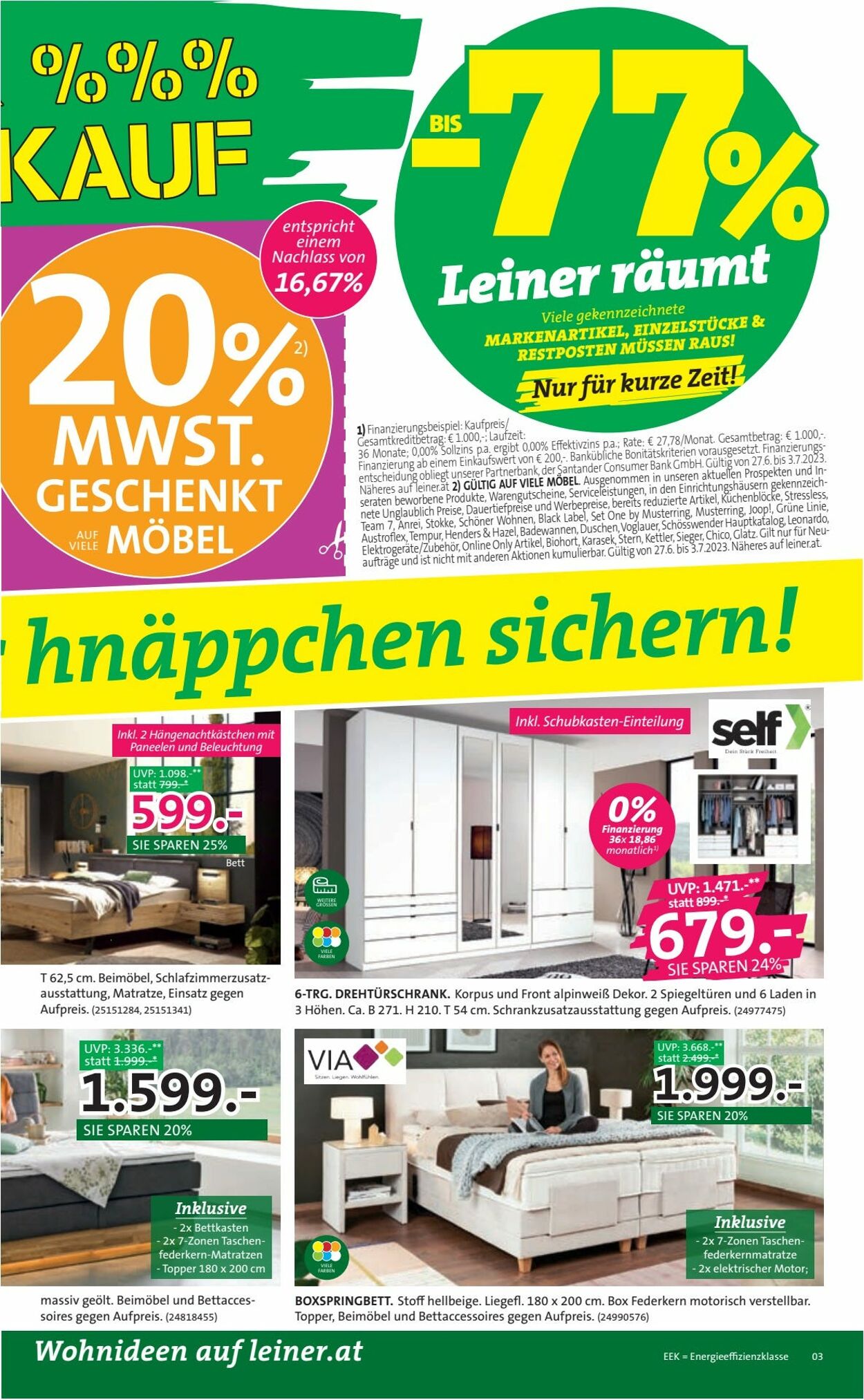 Prospekt Leiner 27.06.2023 - 03.07.2023
