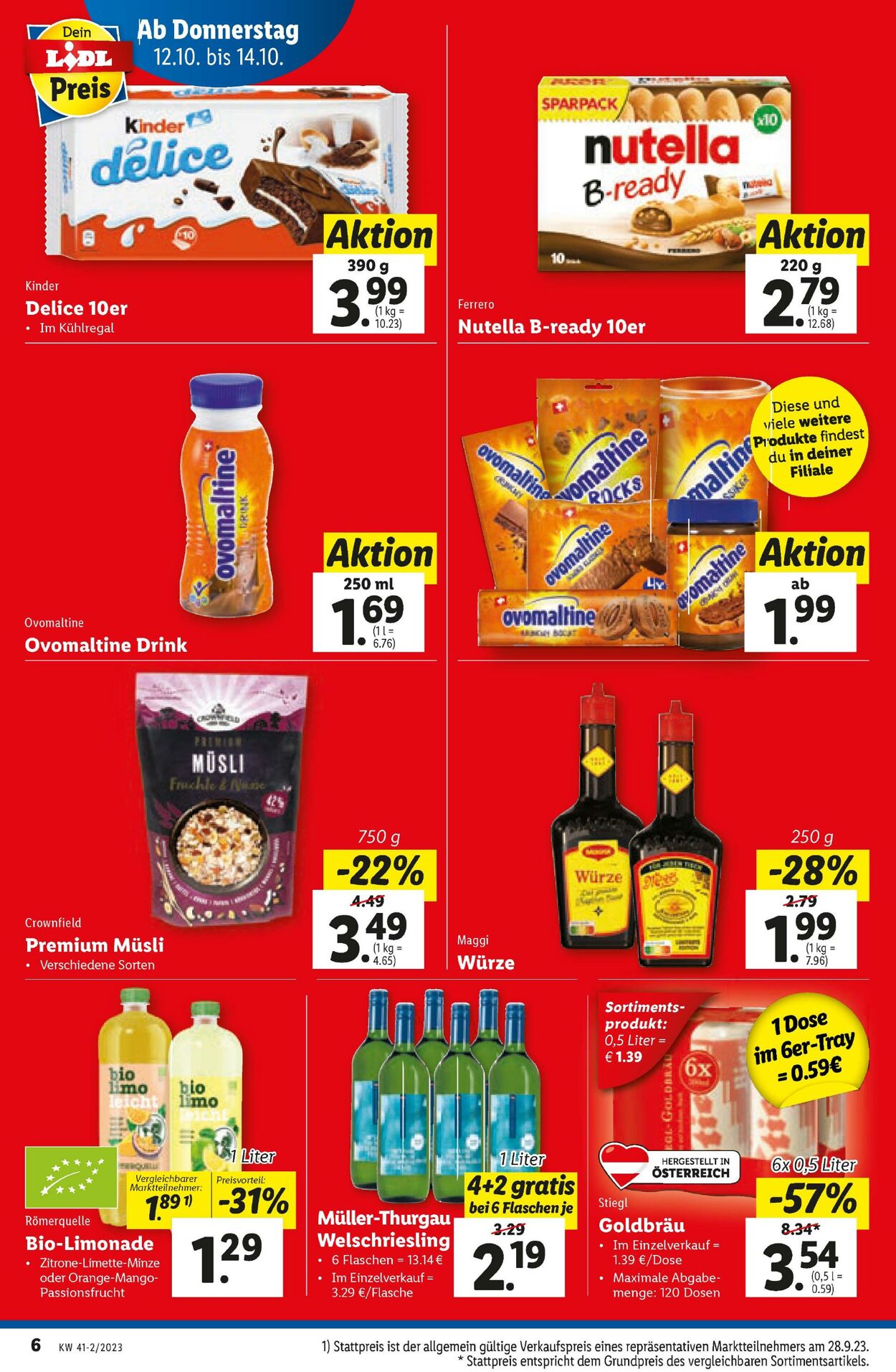 Prospekt Lidl 12.10.2023 - 14.10.2023