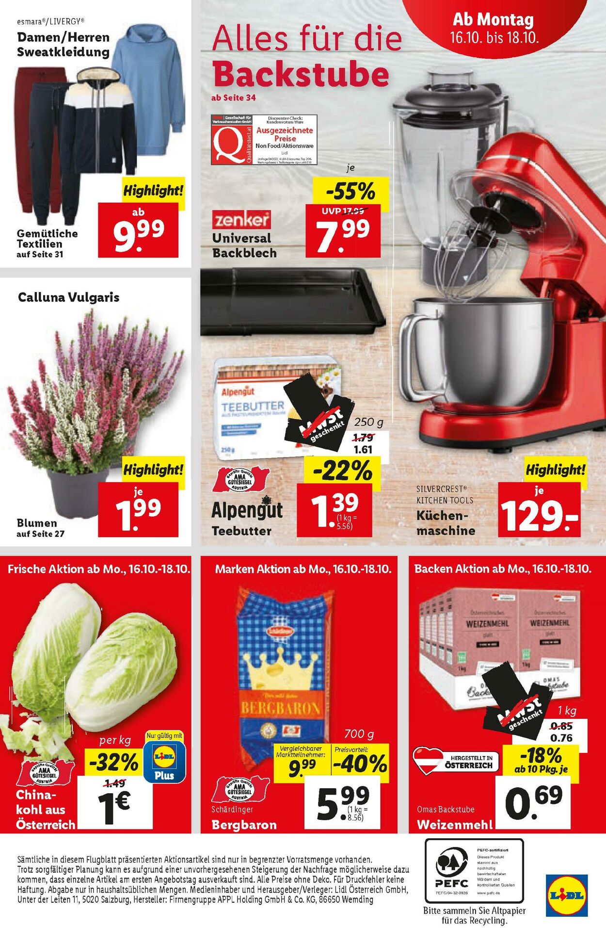 Prospekt Lidl 12.10.2023 - 14.10.2023