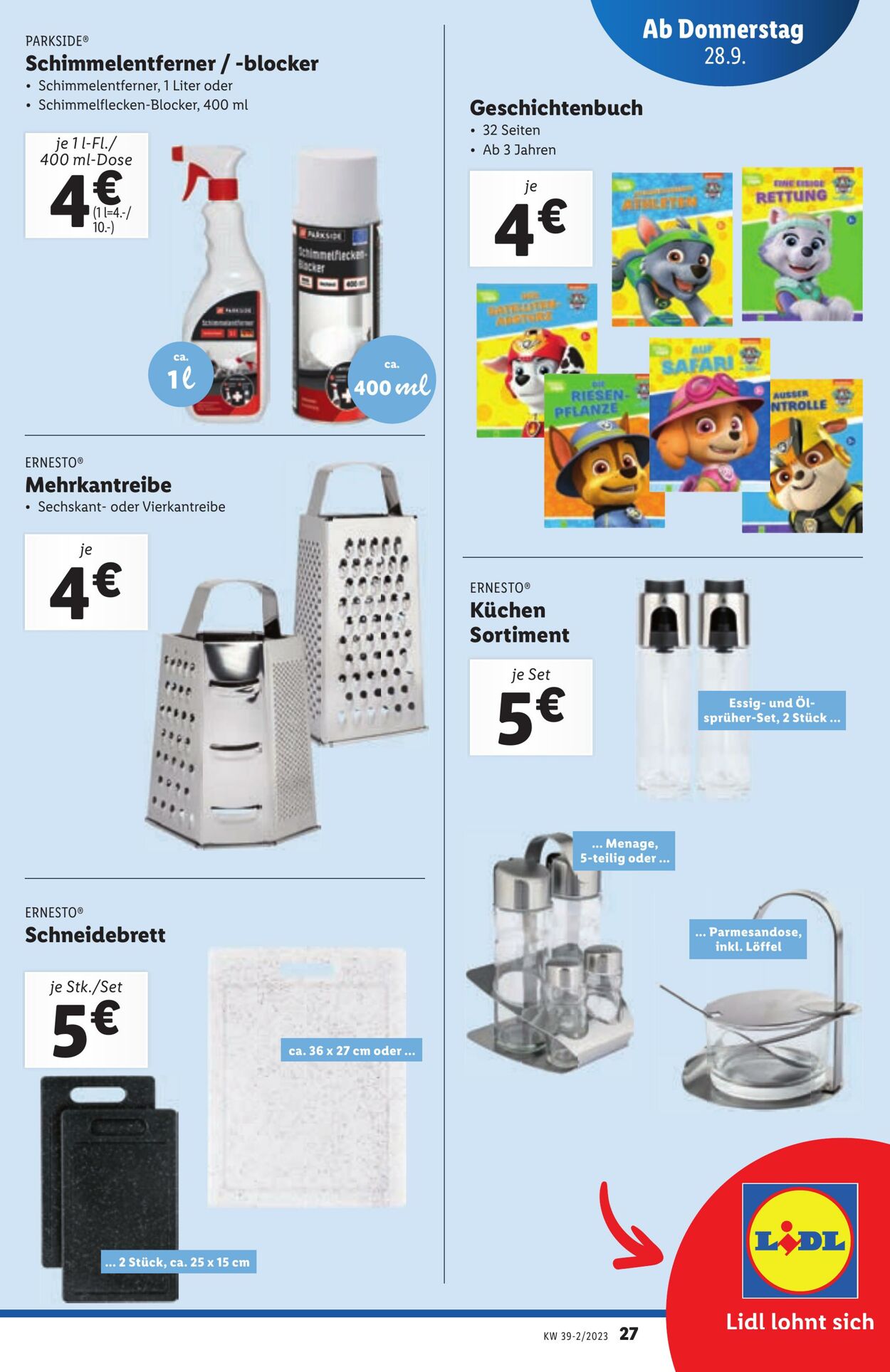 Prospekt Lidl 28.09.2023 - 29.09.2023