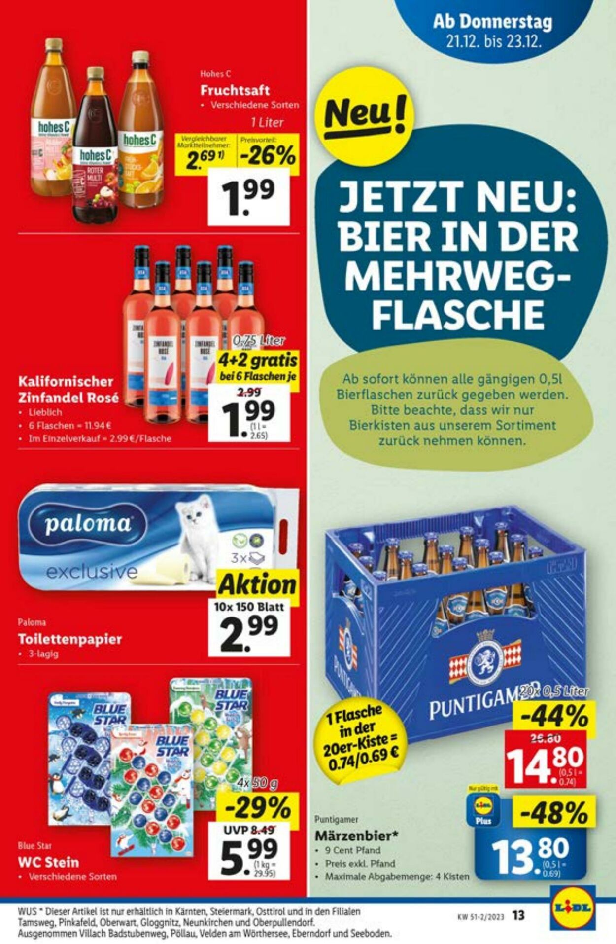 Prospekt Lidl 21.12.2023 - 23.12.2023