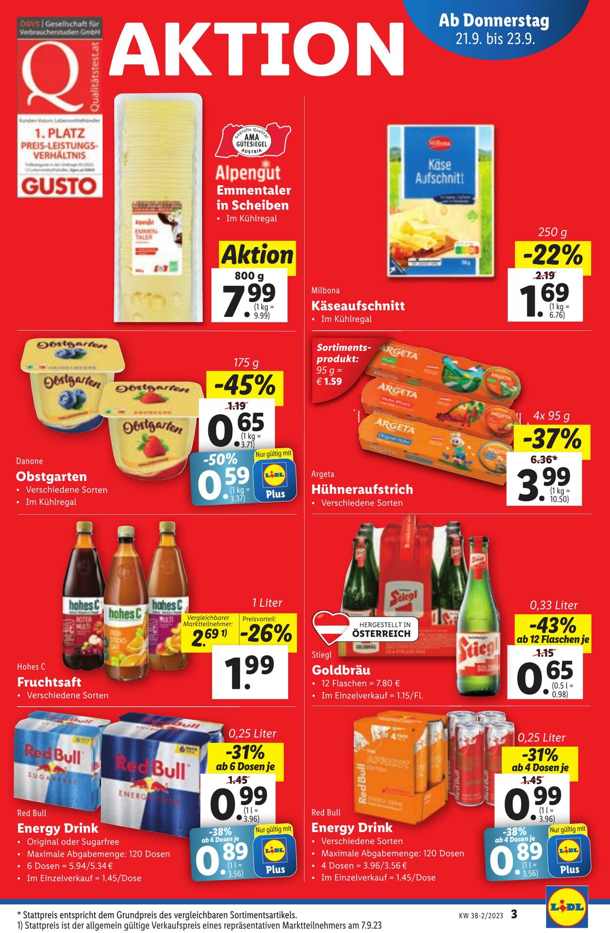 Prospekt Lidl 21.09.2023 - 23.09.2023