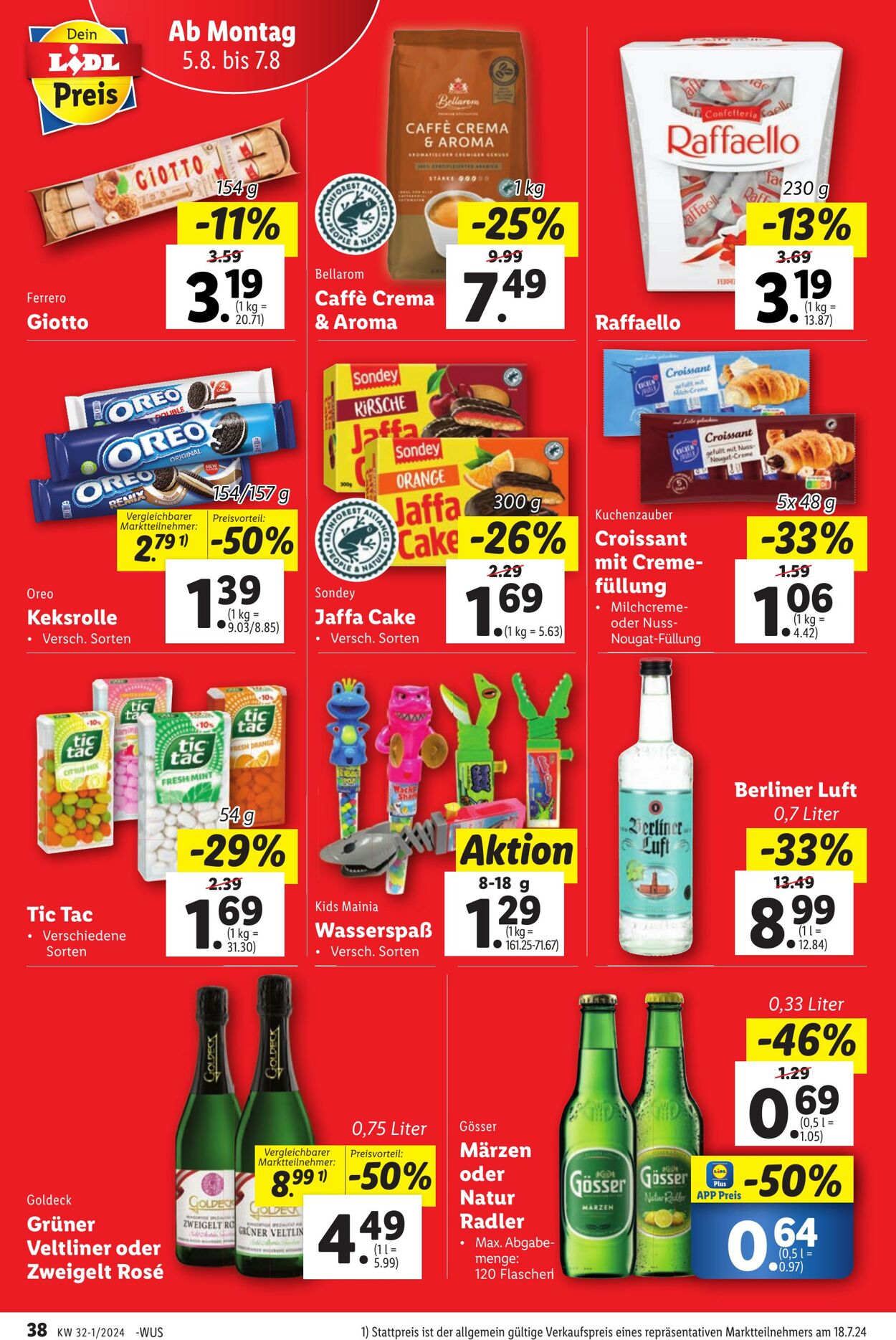 Prospekt Lidl 01.08.2024 - 03.08.2024