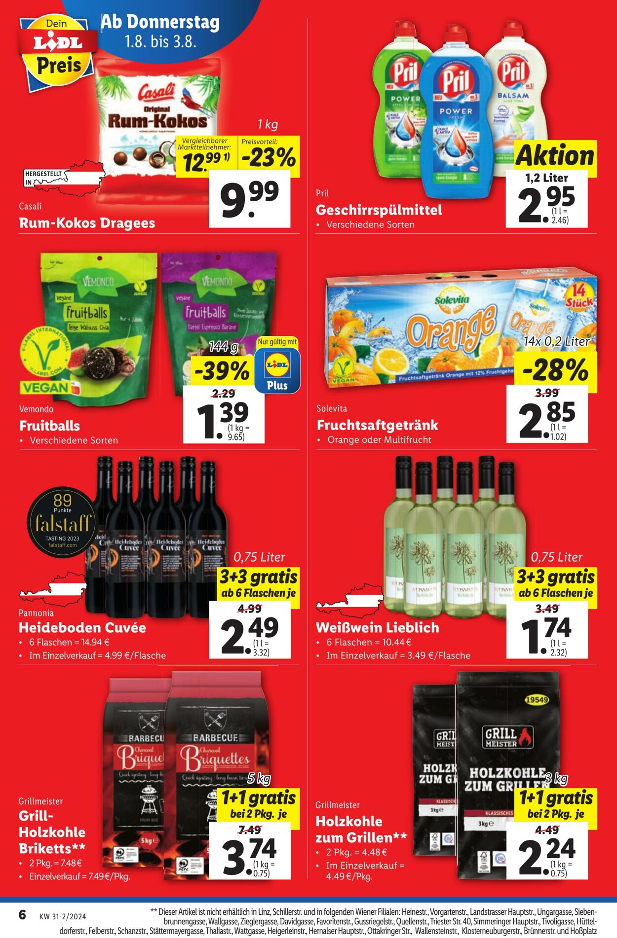 Prospekt Lidl 01.08.2024 - 03.08.2024