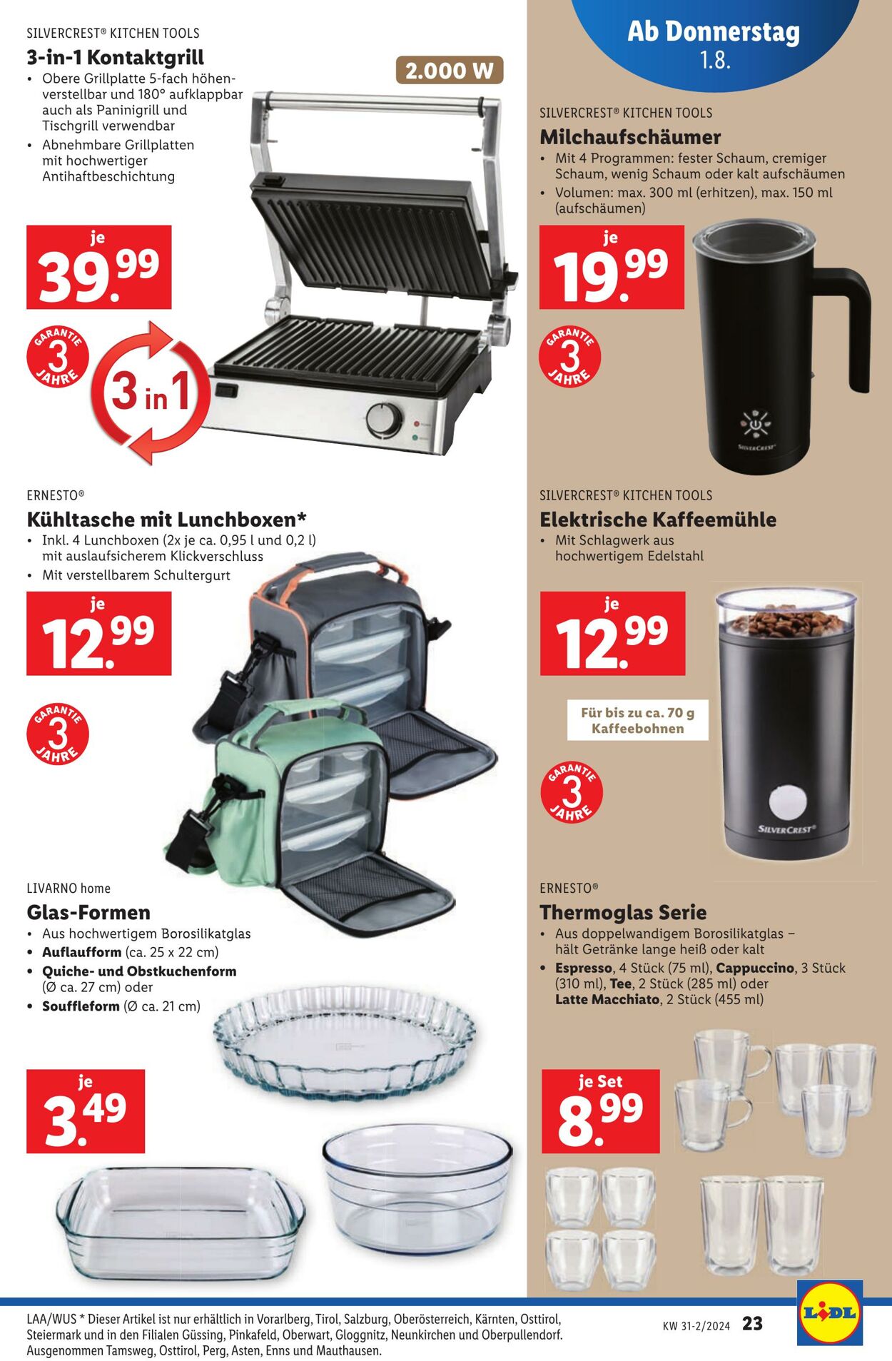 Prospekt Lidl 01.08.2024 - 03.08.2024