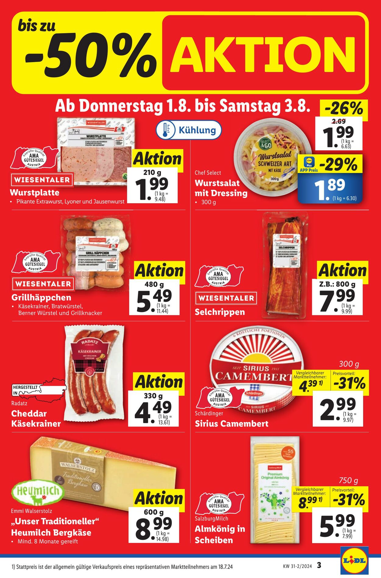 Prospekt Lidl 01.08.2024 - 03.08.2024