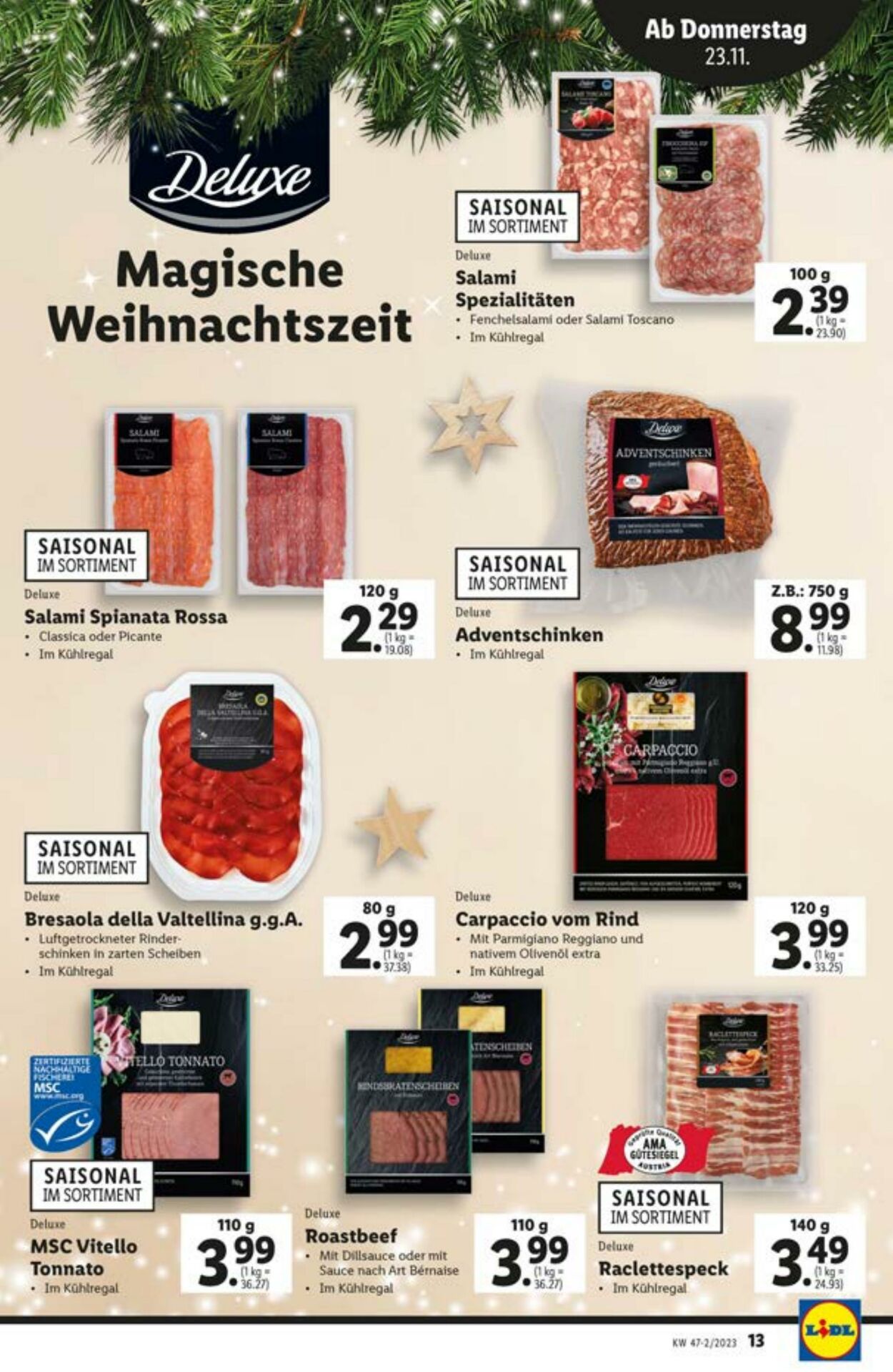 Prospekt Lidl 23.11.2023 - 29.11.2023