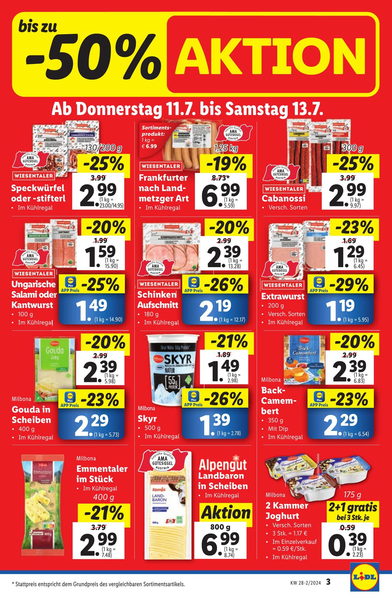 Prospekt Lidl 11.07.2024 - 13.07.2024