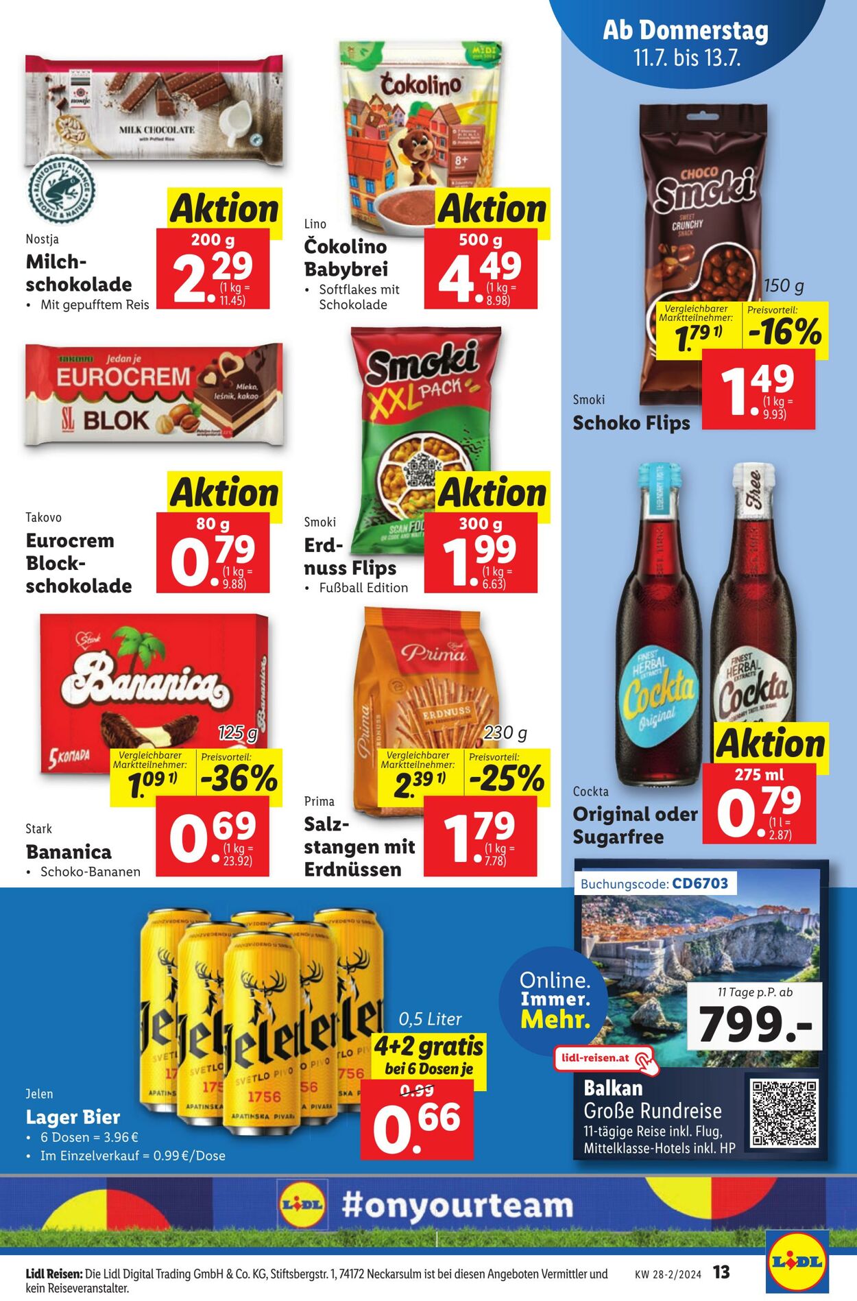 Prospekt Lidl 11.07.2024 - 13.07.2024