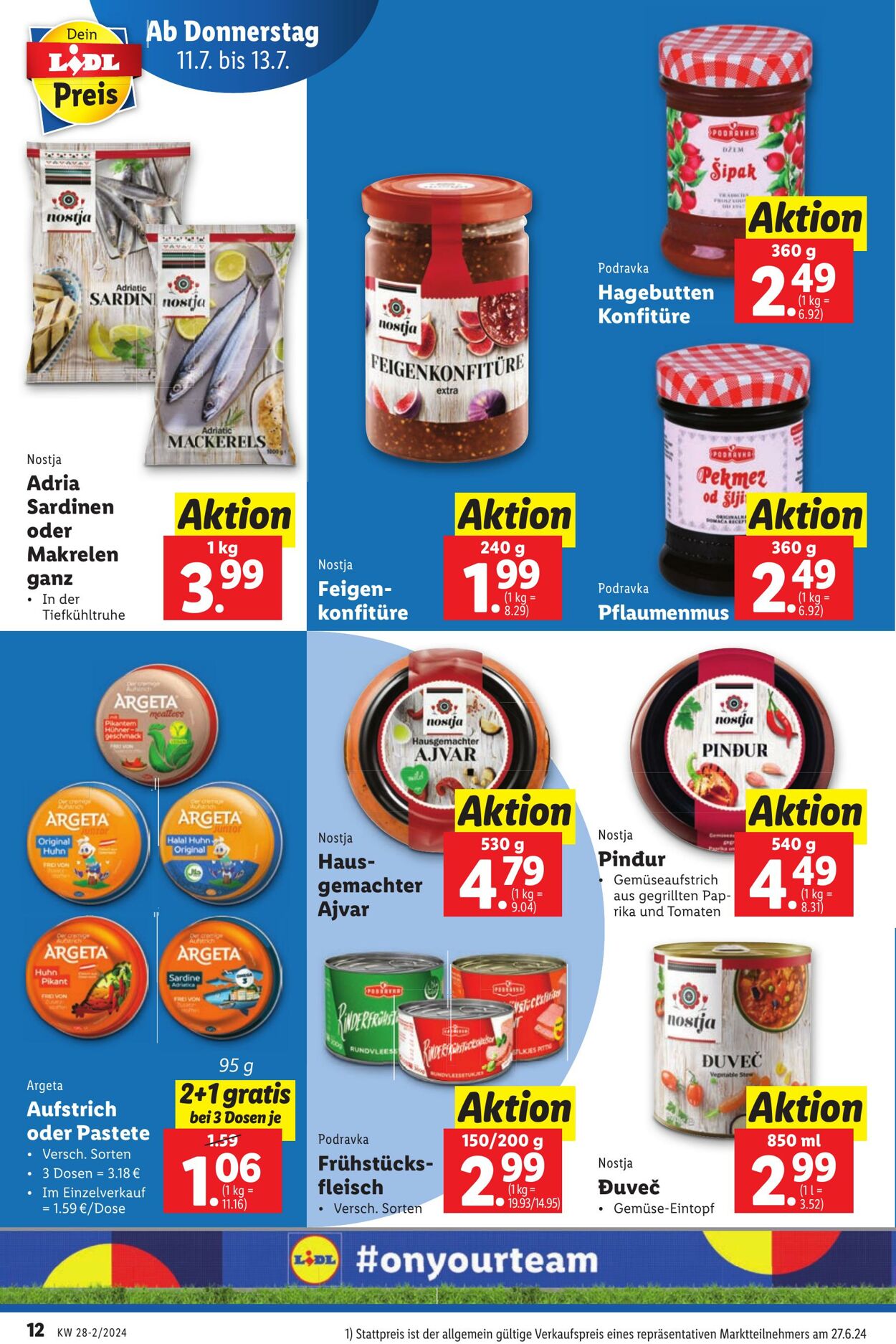 Prospekt Lidl 11.07.2024 - 13.07.2024