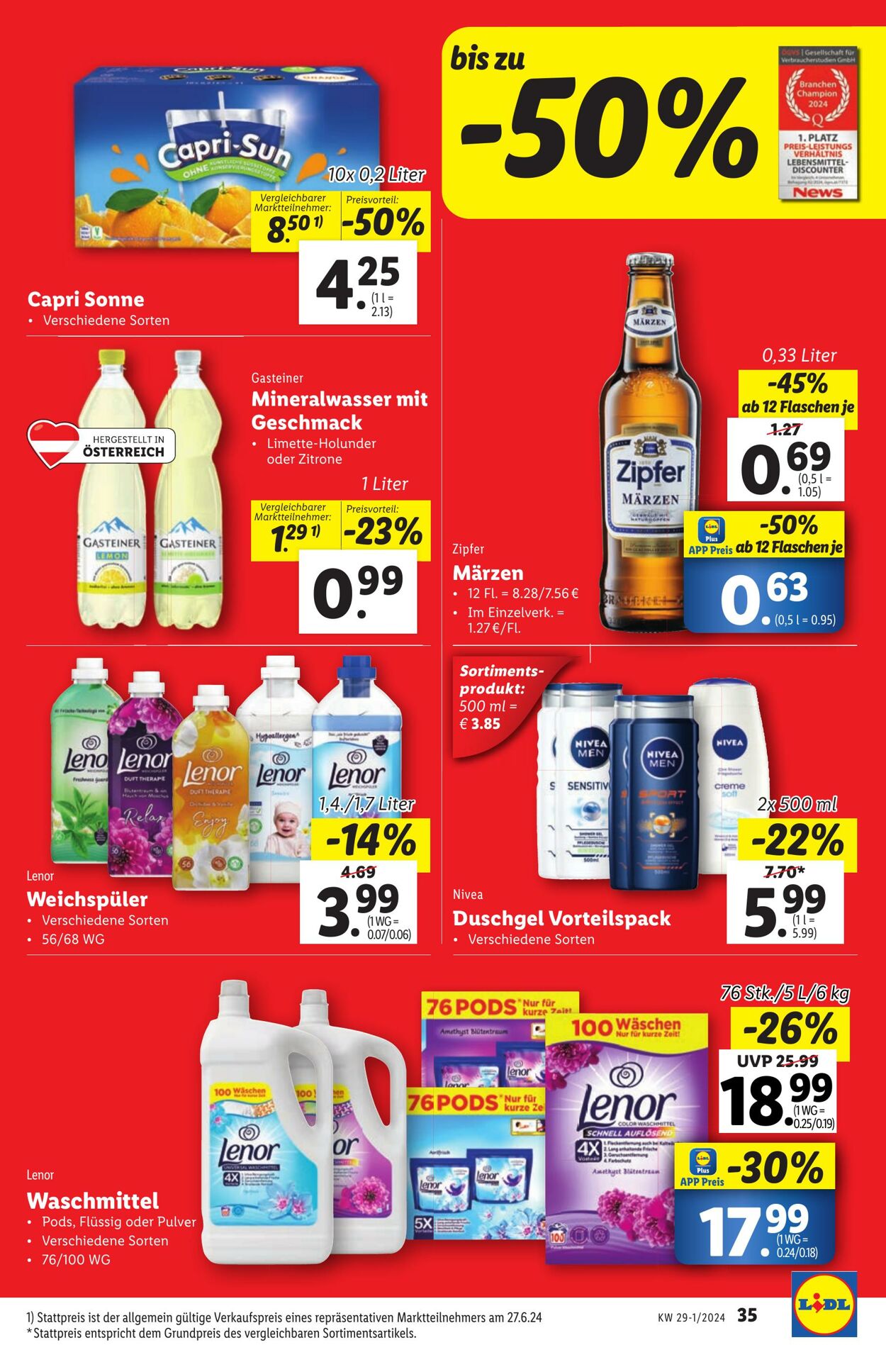 Prospekt Lidl 11.07.2024 - 13.07.2024