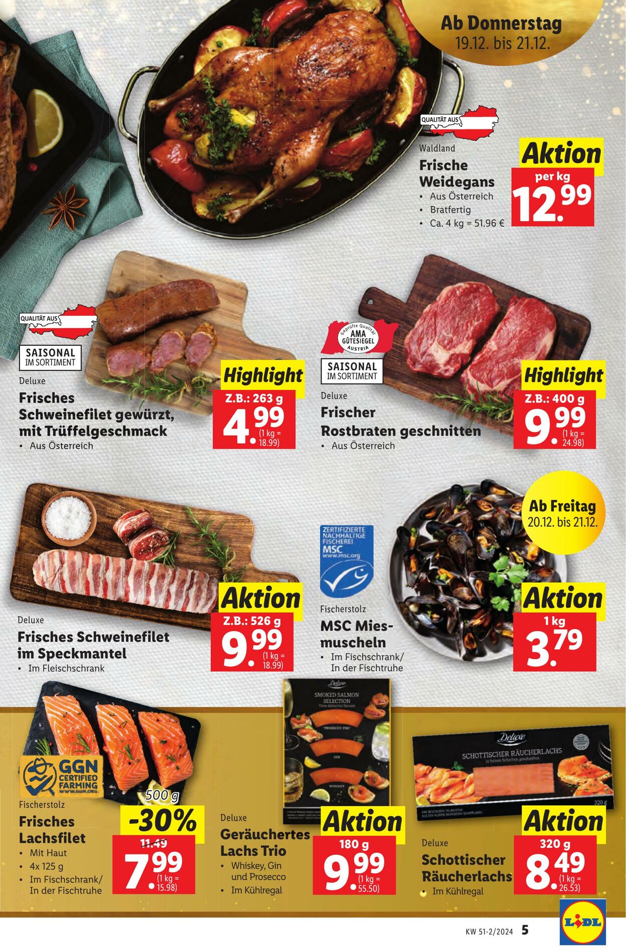 Prospekt Lidl 19.12.2024 - 24.12.2024