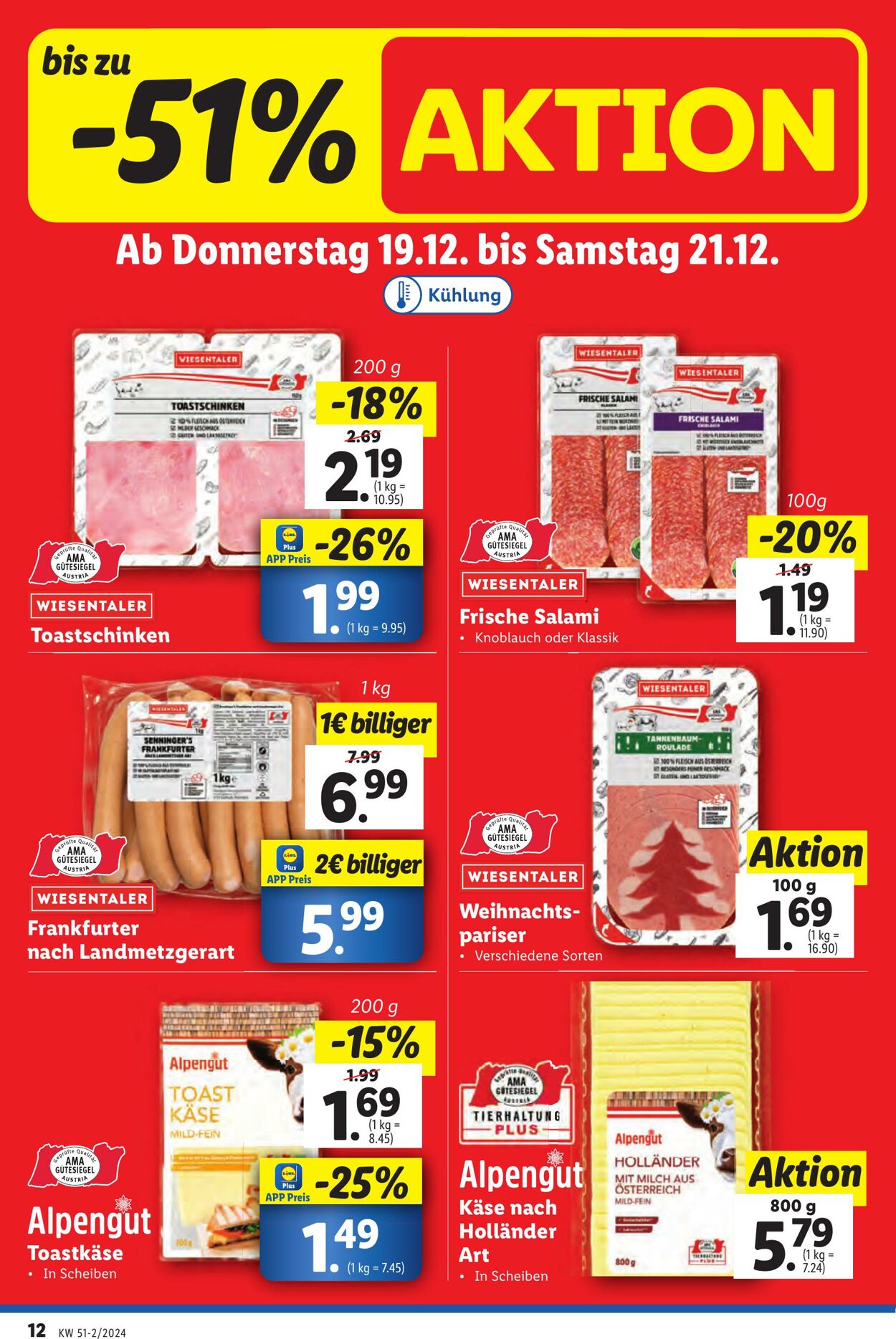 Prospekt Lidl 19.12.2024 - 24.12.2024