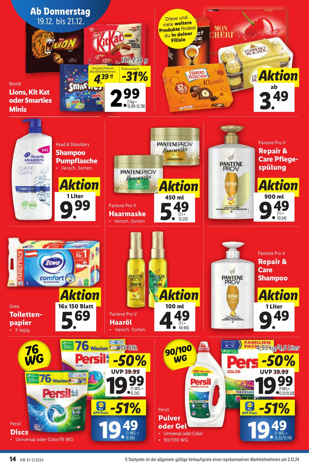 Prospekt Lidl 19.12.2024 - 24.12.2024