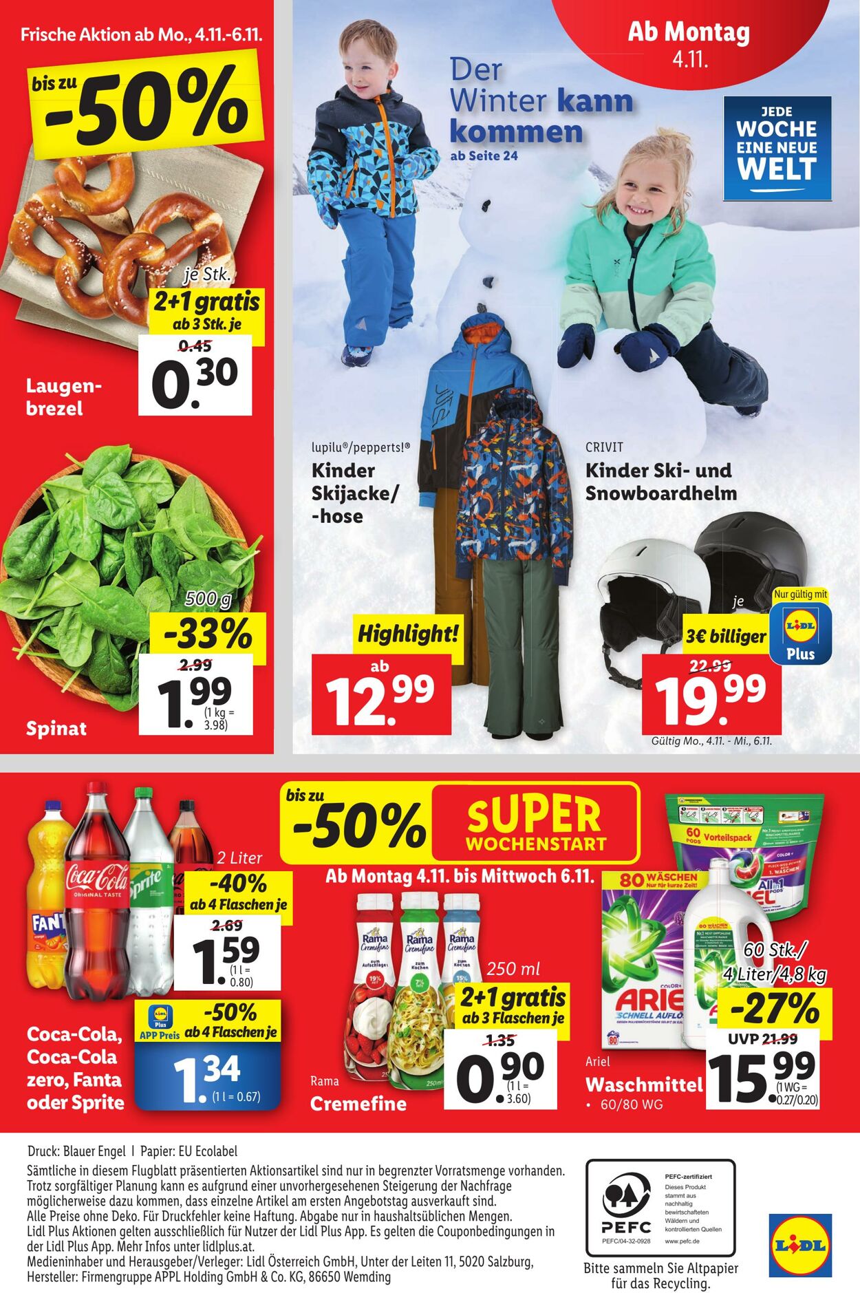 Prospekt Lidl 30.10.2024 - 06.11.2024