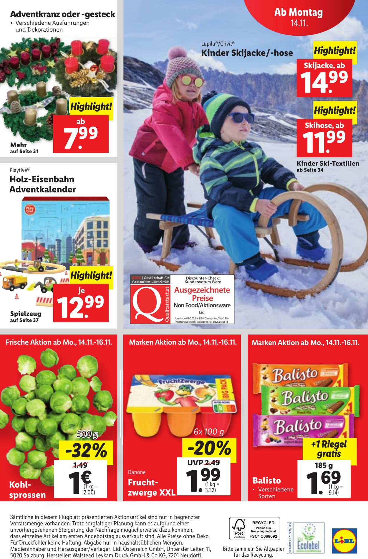 Prospekt Lidl 10.11.2022 - 16.11.2022