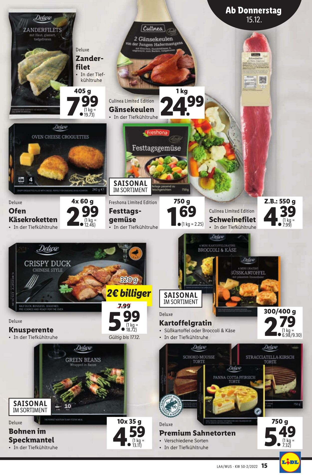 Prospekt Lidl 15.12.2022 - 21.12.2022