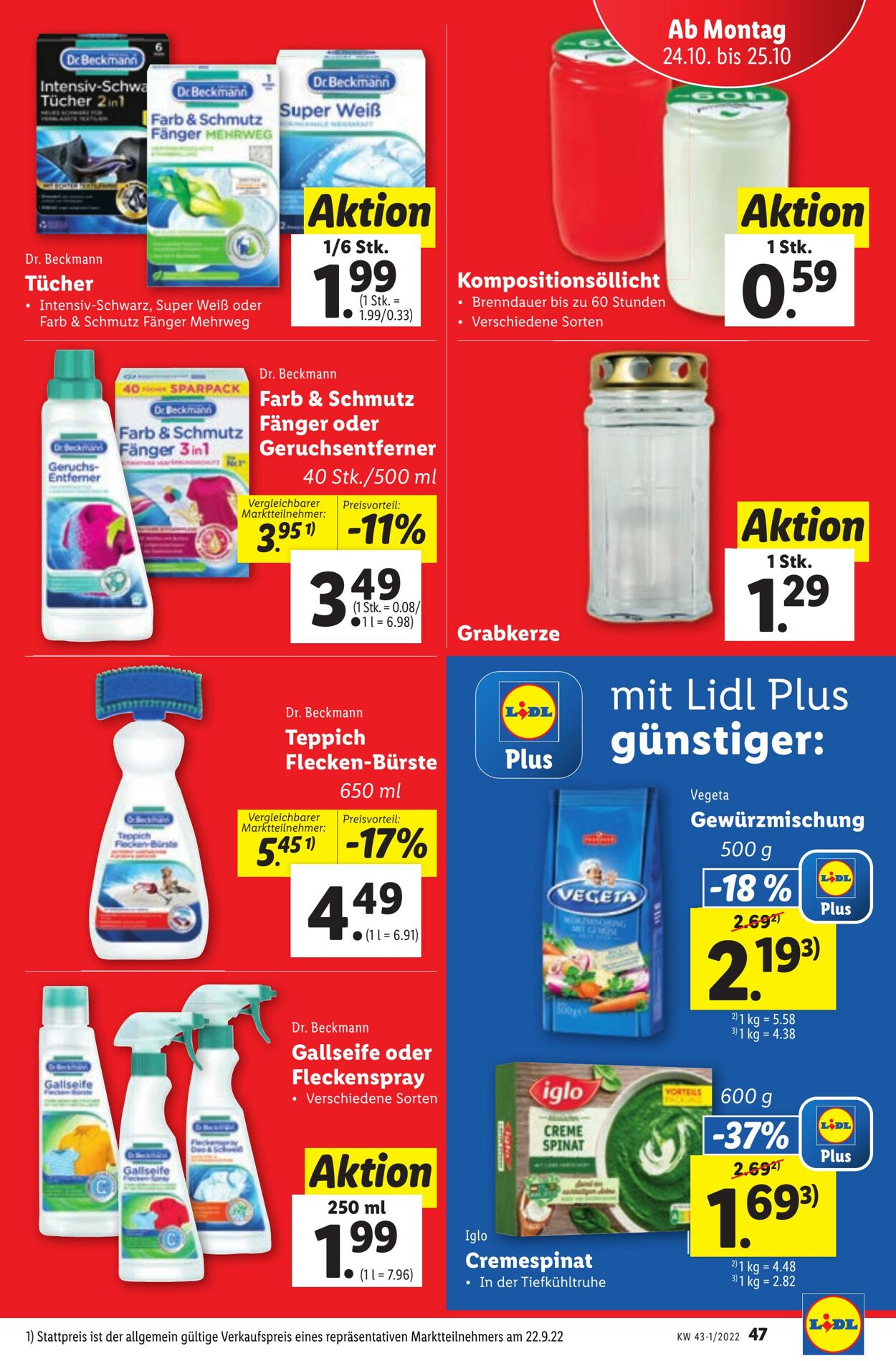 Prospekt Lidl 20.10.2022 - 25.10.2022