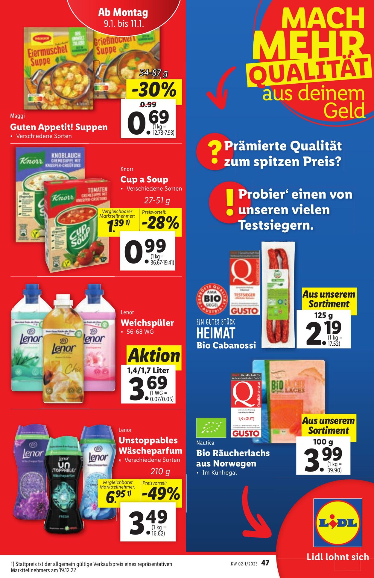 Prospekt Lidl 04.01.2023 - 11.01.2023