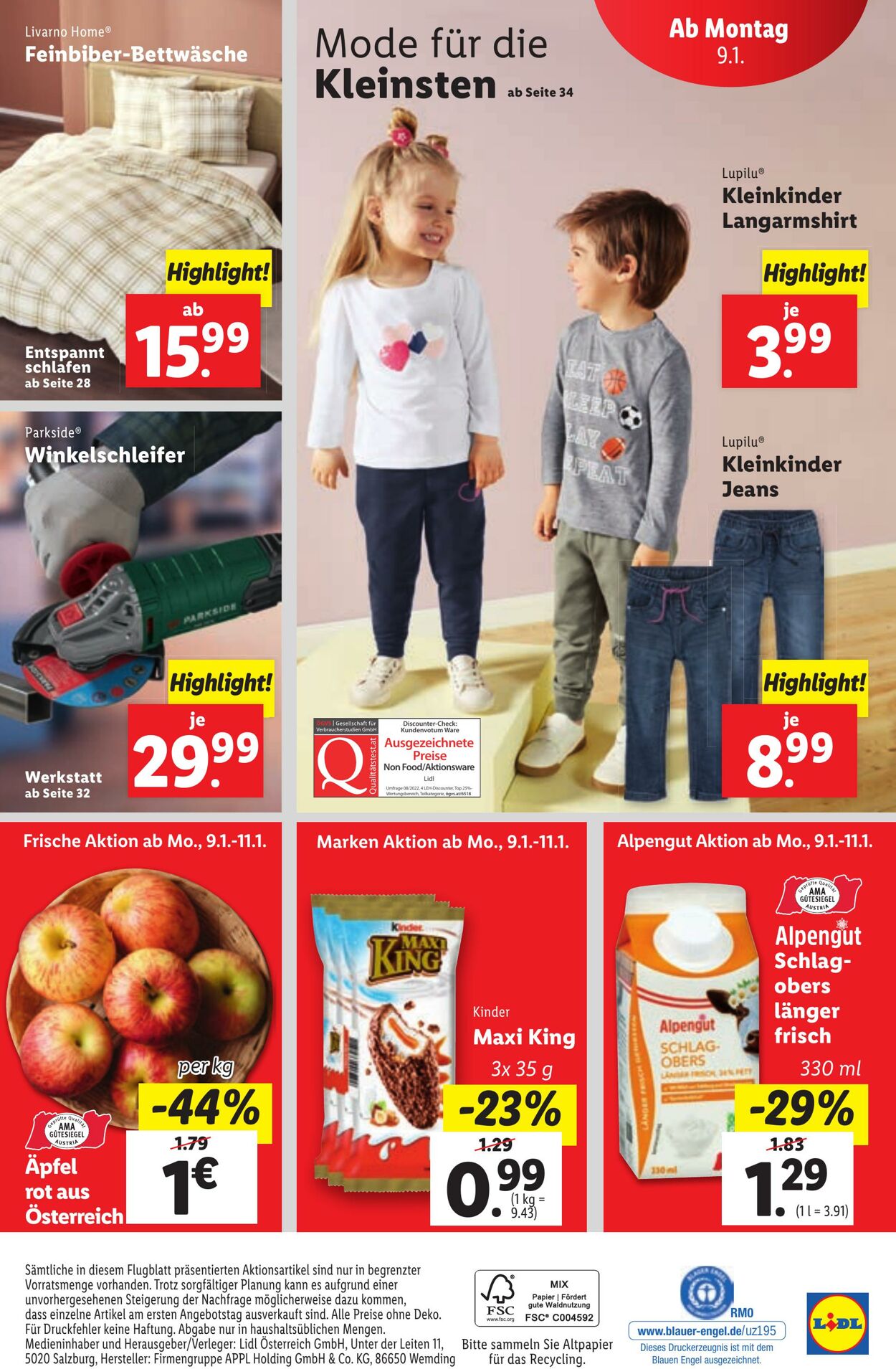 Prospekt Lidl 04.01.2023 - 11.01.2023