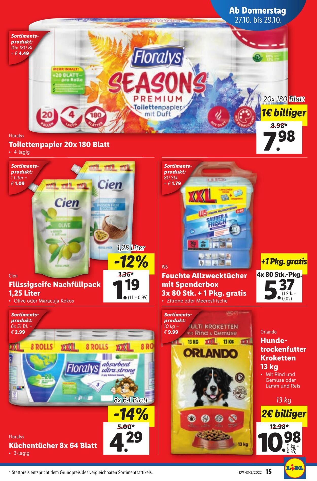 Prospekt Lidl 27.10.2022 - 02.11.2022