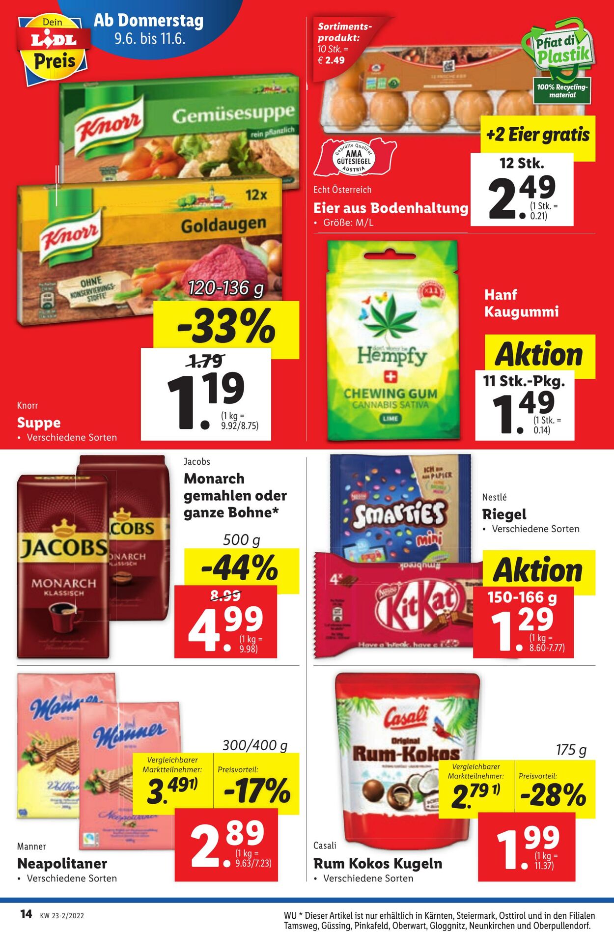 Prospekt Lidl 09.06.2022 - 14.06.2022