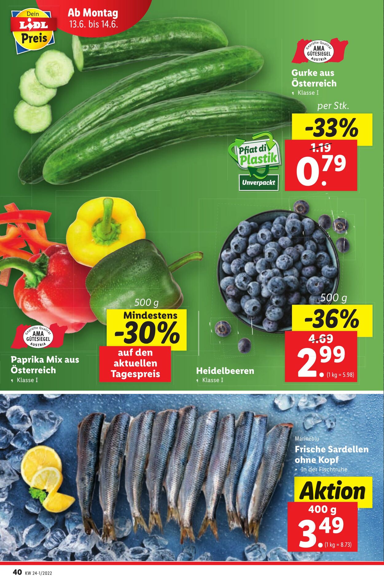 Prospekt Lidl 09.06.2022 - 14.06.2022