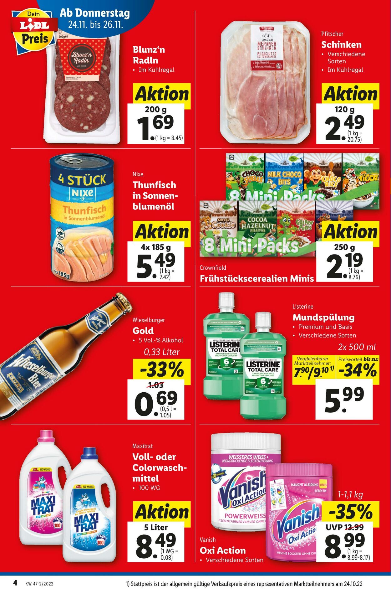 Prospekt Lidl 24.11.2022 - 30.11.2022